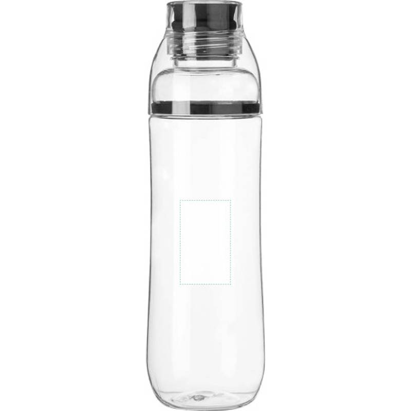 ADOFO plastová fľaša na vodu so šálkou, 750 ml, čierna
