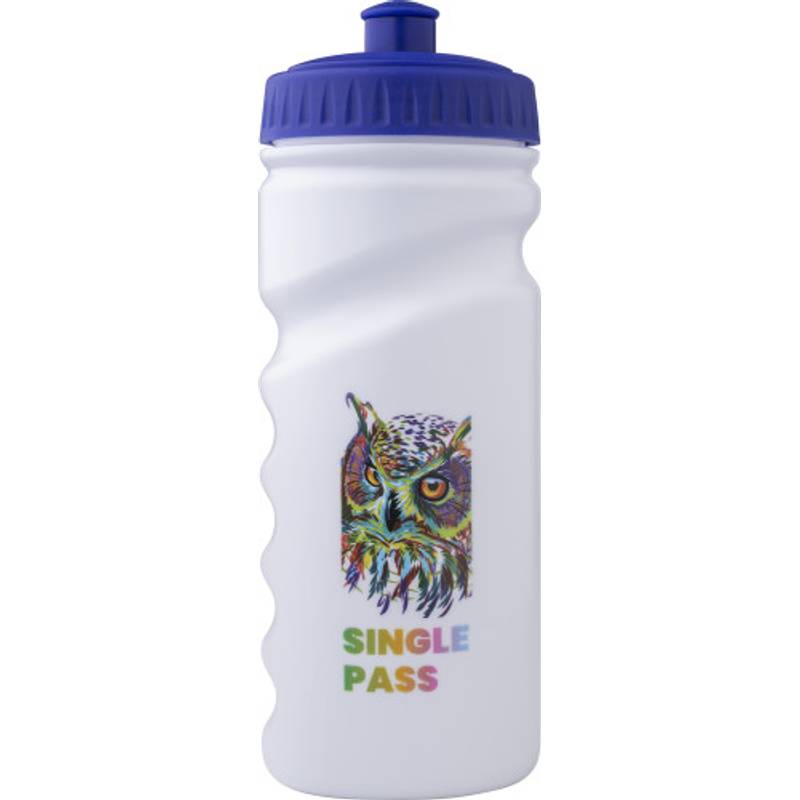 HARUN recyklovateľná plastová fľaša na vodu, 500 ml, biela HARUN recyklovateľná plastová fľaša na vodu, 500 ml, biela