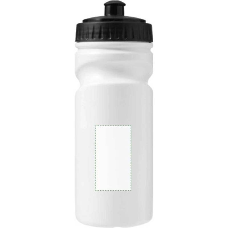 HARUN recyklovateľná plastová fľaša na vodu, 500 ml, biela HARUN recyklovateľná plastová fľaša na vodu, 500 ml, biela