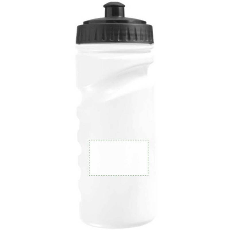 HARUN recyklovateľná plastová fľaša na vodu, 500 ml, biela HARUN recyklovateľná plastová fľaša na vodu, 500 ml, biela