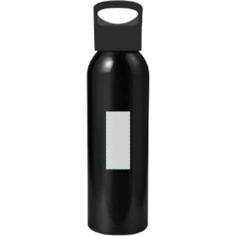 Zenika láhev na vodu s uzávěrem, 600 ml, černá Zenika láhev na vodu s uzávěrem, 600 ml, černá