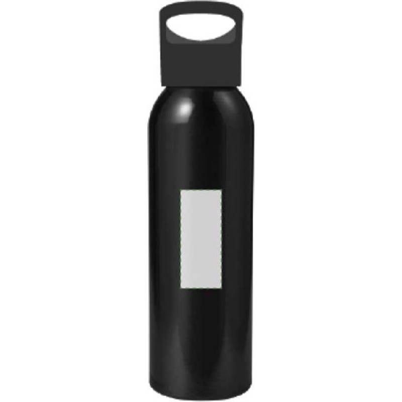 Zenika láhev na vodu s uzávěrem, 600 ml, černá Zenika láhev na vodu s uzávěrem, 600 ml, černá