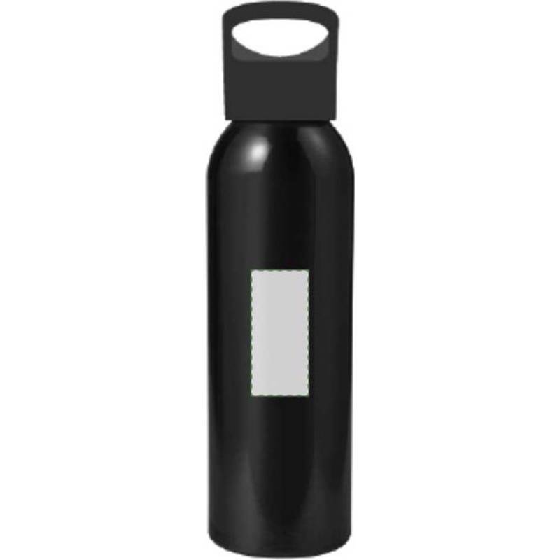 Zenika láhev na vodu s uzávěrem, 600 ml, černá Zenika láhev na vodu s uzávěrem, 600 ml, černá