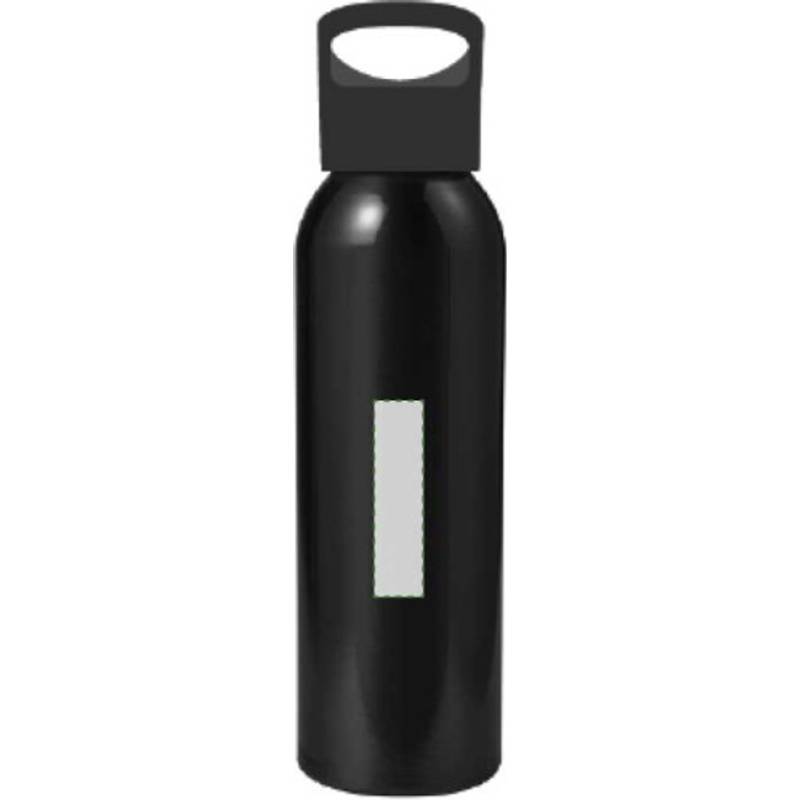 Zenika láhev na vodu s uzávěrem, 600 ml, černá Zenika láhev na vodu s uzávěrem, 600 ml, černá