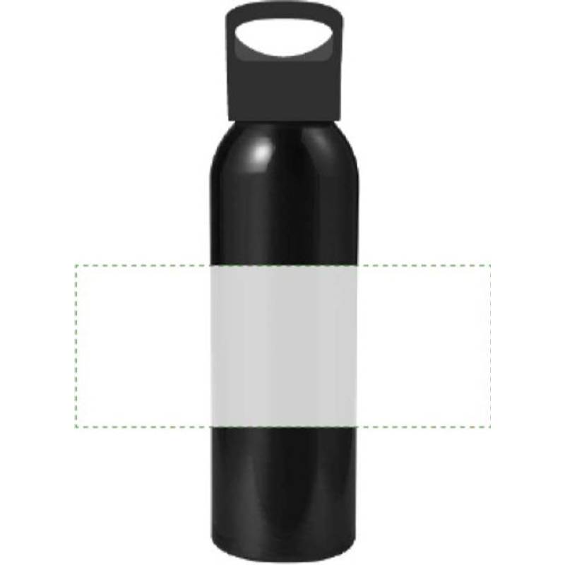 Zenika láhev na vodu s uzávěrem, 600 ml, černá Zenika láhev na vodu s uzávěrem, 600 ml, černá