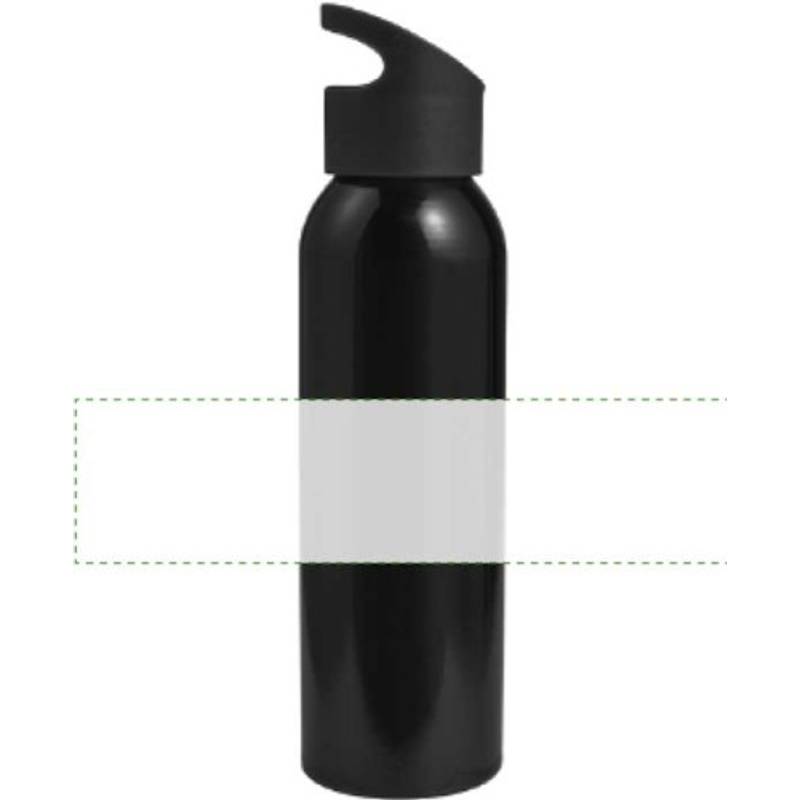 Zenika láhev na vodu s uzávěrem, 600 ml, černá Zenika láhev na vodu s uzávěrem, 600 ml, černá