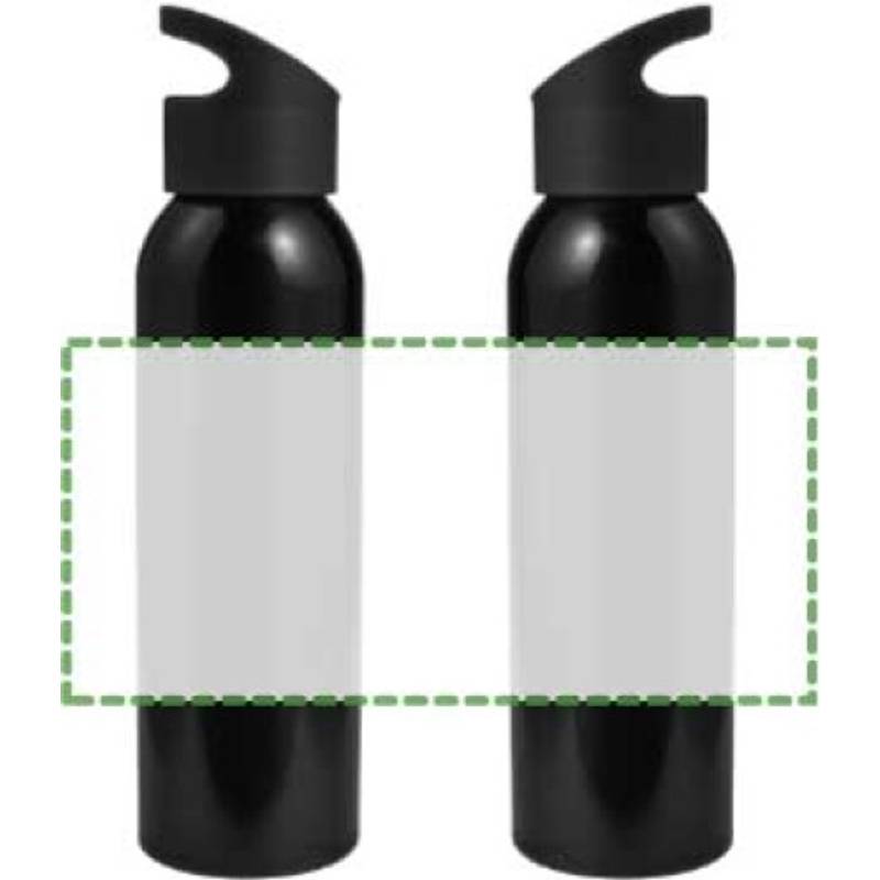 Zenika láhev na vodu s uzávěrem, 600 ml, černá Zenika láhev na vodu s uzávěrem, 600 ml, černá