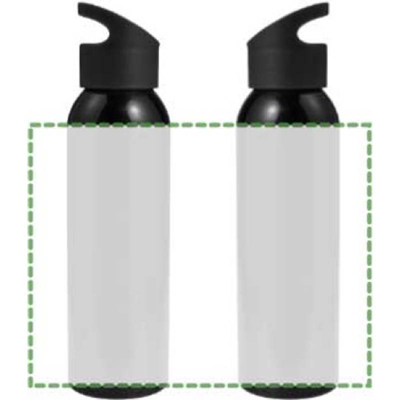 Zenika láhev na vodu s uzávěrem, 600 ml, černá Zenika láhev na vodu s uzávěrem, 600 ml, černá