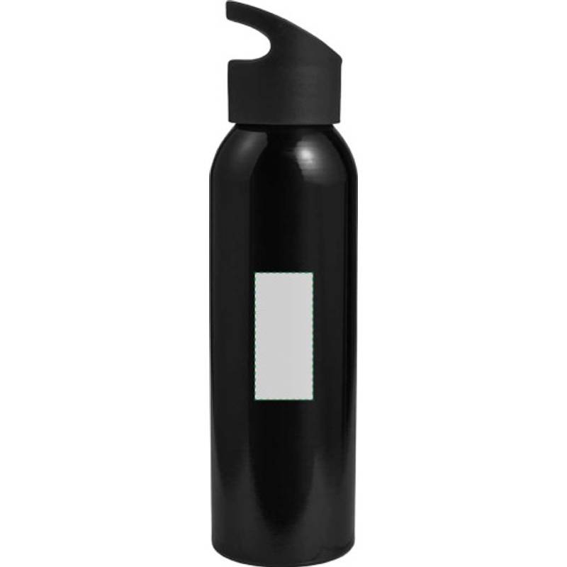 Zenika láhev na vodu s uzávěrem, 600 ml, černá Zenika láhev na vodu s uzávěrem, 600 ml, černá