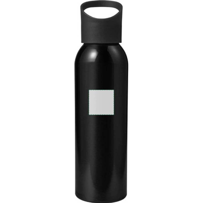 Zenika láhev na vodu s uzávěrem, 600 ml, černá Zenika láhev na vodu s uzávěrem, 600 ml, černá