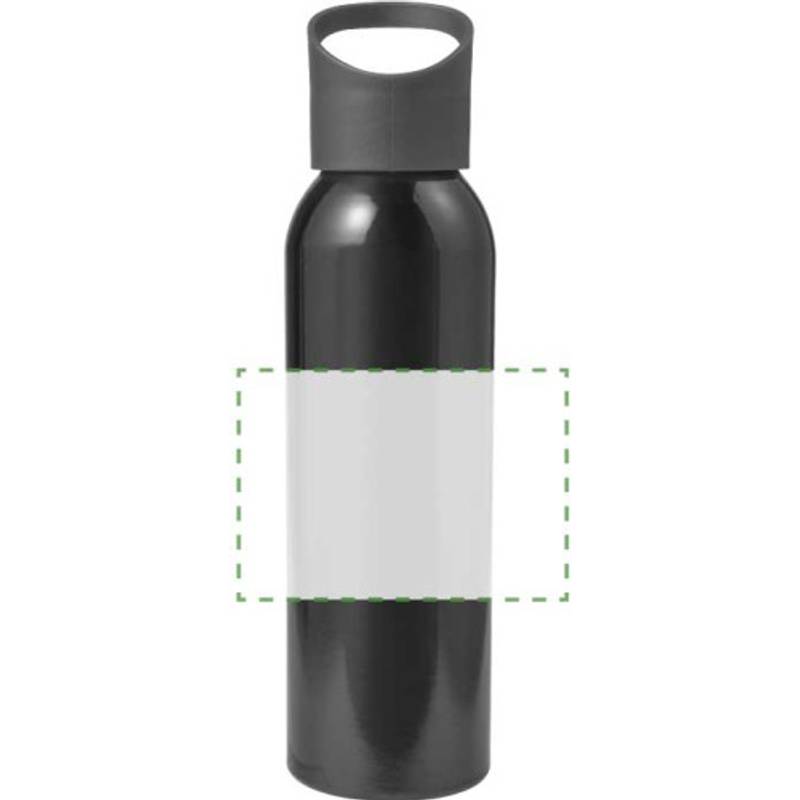 Zenika láhev na vodu s uzávěrem, 600 ml, černá Zenika láhev na vodu s uzávěrem, 600 ml, černá