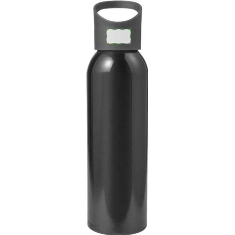 Zenika láhev na vodu s uzávěrem, 600 ml, černá Zenika láhev na vodu s uzávěrem, 600 ml, černá