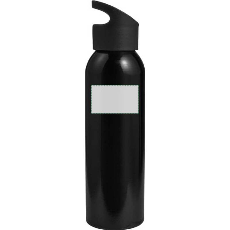 Zenika láhev na vodu s uzávěrem, 600 ml, černá Zenika láhev na vodu s uzávěrem, 600 ml, černá