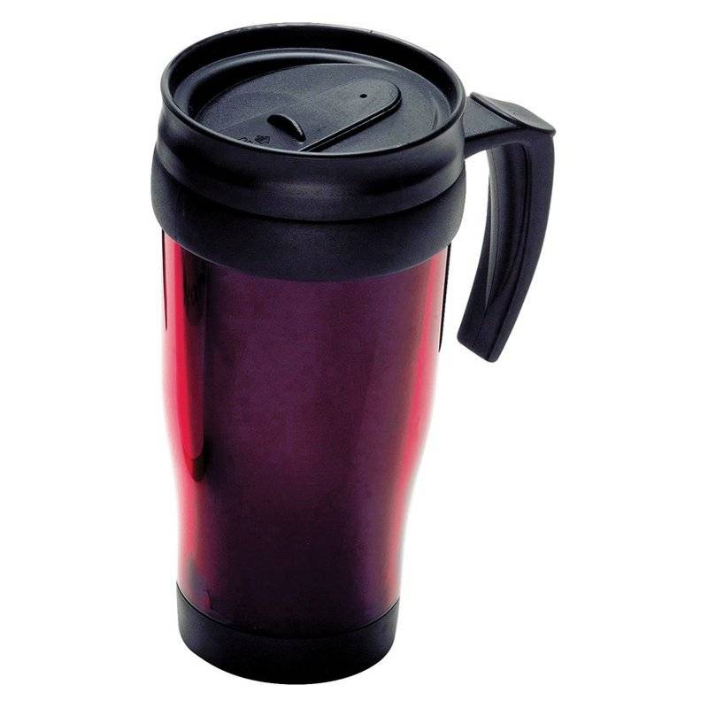 SAGRAT plastový termohrnček, 400 ml, červená SAGRAT plastový termohrnček, 400 ml, červená