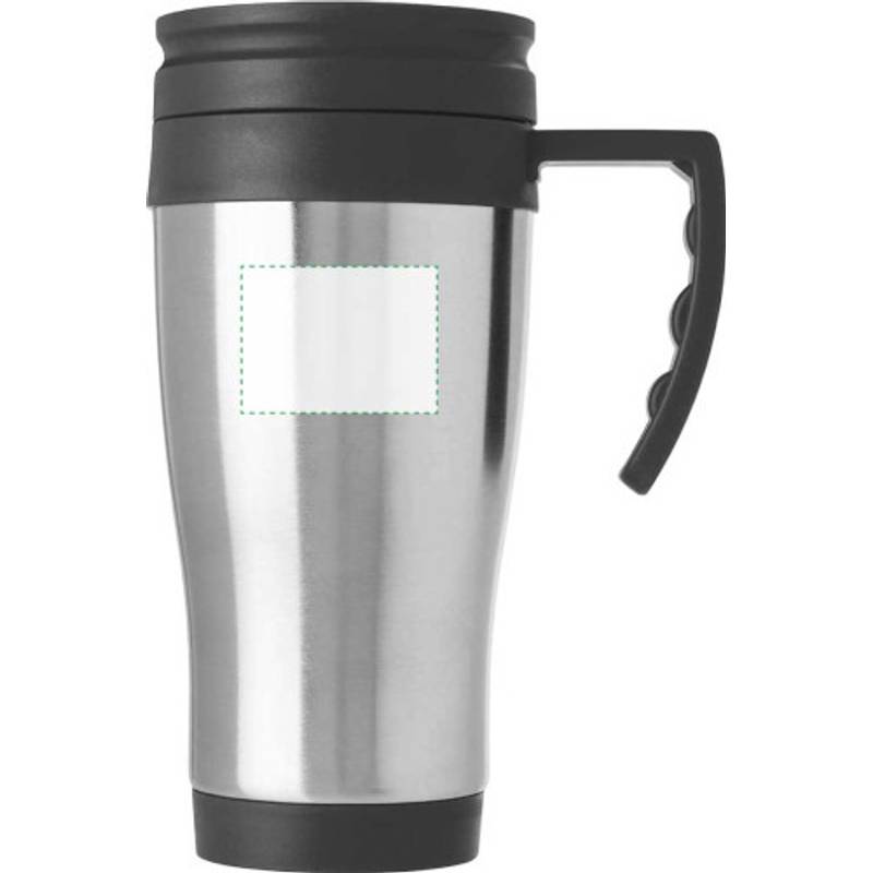 DARKEN kovový cestovní hrnek, plastové ucho a víčko, 420 ml, modrá DARKEN kovový cestovní hrnek, plastové ucho a víčko, 420 ml, modrá