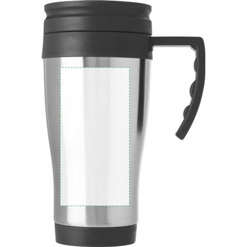 DARKEN kovový cestovní hrnek, plastové ucho a víčko, 420 ml, modrá DARKEN kovový cestovní hrnek, plastové ucho a víčko, 420 ml, modrá