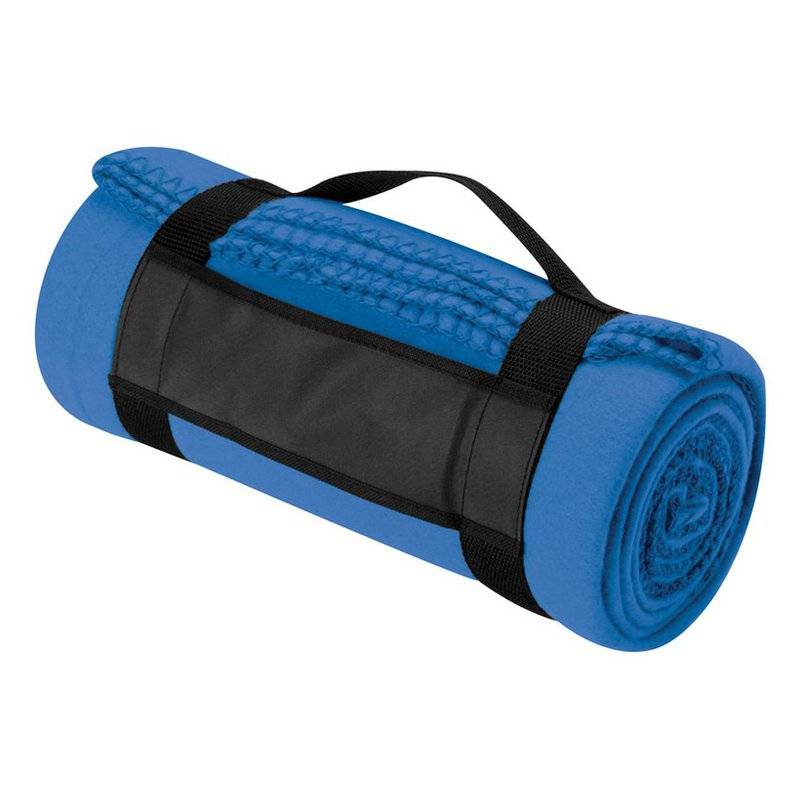 Parvati fleecová deka s popruhem, modrá Parvati fleecová deka s popruhem, modrá