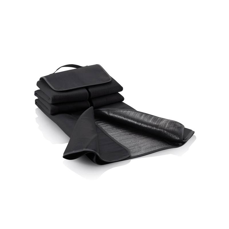 ACAMAR Pikniková deka s uchem, černá ACAMAR Pikniková deka s uchem, černá