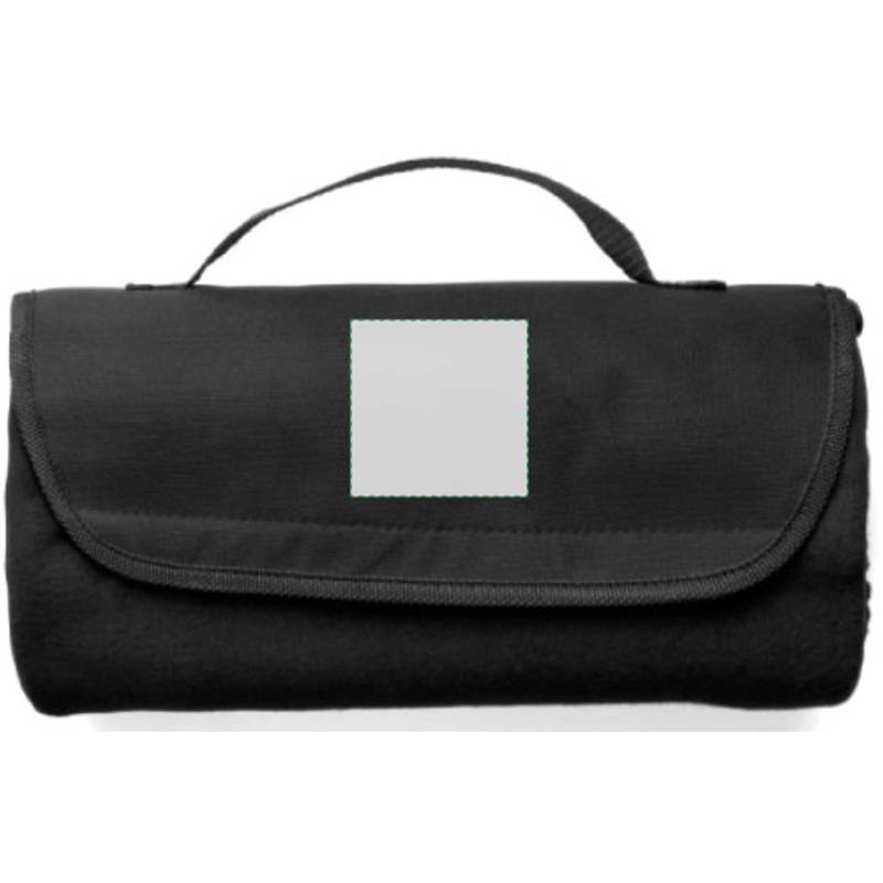 Cestovní deka s nylon.uchom, 133 x 120 cm, černá Cestovní deka s nylon.uchom, 133 x 120 cm, černá