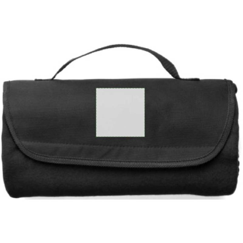 Cestovní deka s nylon.uchom, 133 x 120 cm, černá Cestovní deka s nylon.uchom, 133 x 120 cm, černá