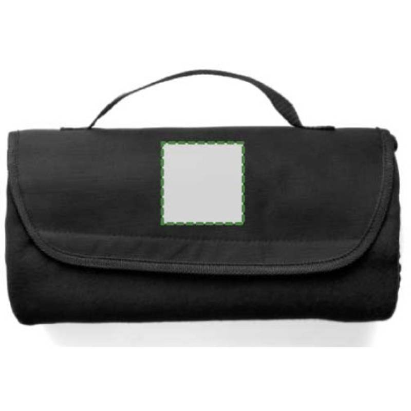 Cestovní deka s nylon.uchom, 133 x 120 cm, černá Cestovní deka s nylon.uchom, 133 x 120 cm, černá