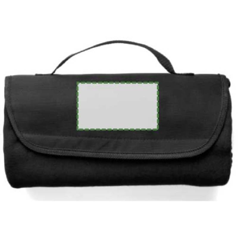 Cestovní deka s nylon.uchom, 133 x 120 cm, černá Cestovní deka s nylon.uchom, 133 x 120 cm, černá