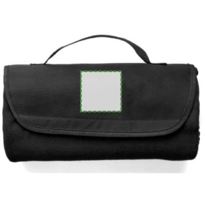 Cestovní deka s nylon.uchom, 133 x 120 cm, černá Cestovní deka s nylon.uchom, 133 x 120 cm, černá