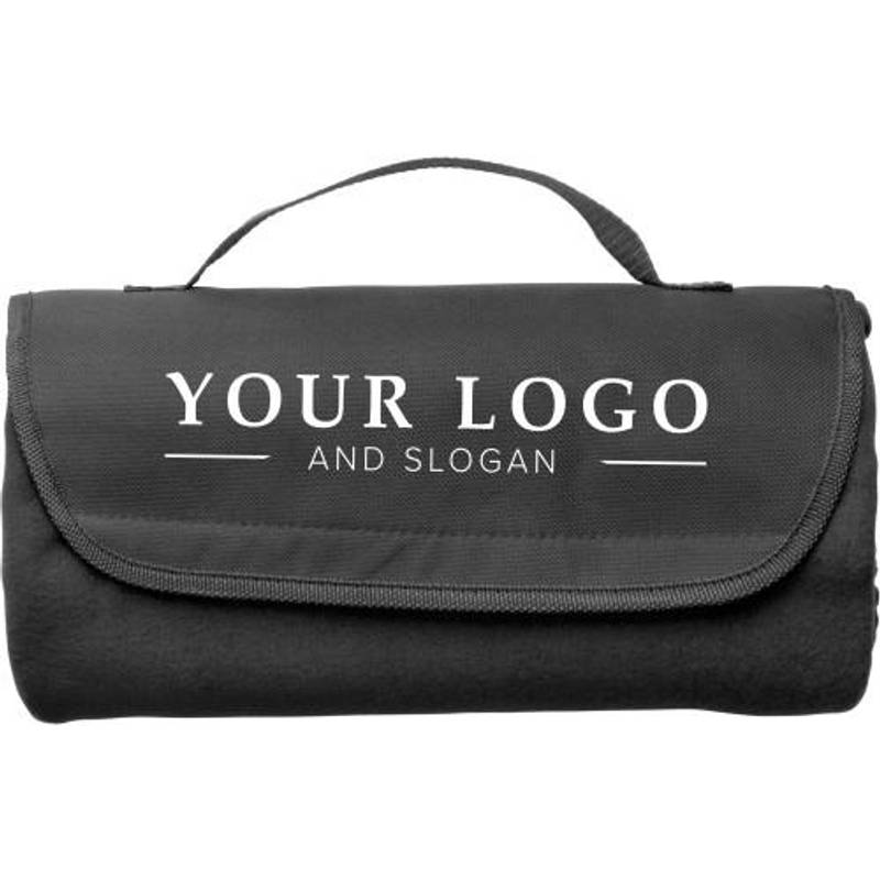 Cestovní deka s nylon.uchom, 133 x 120 cm, černá Cestovní deka s nylon.uchom, 133 x 120 cm, černá