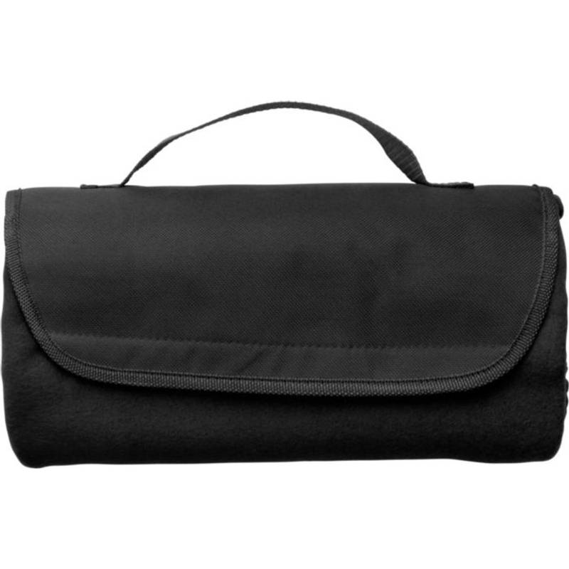 Cestovní deka s nylon.uchom, 133 x 120 cm, černá Cestovní deka s nylon.uchom, 133 x 120 cm, černá