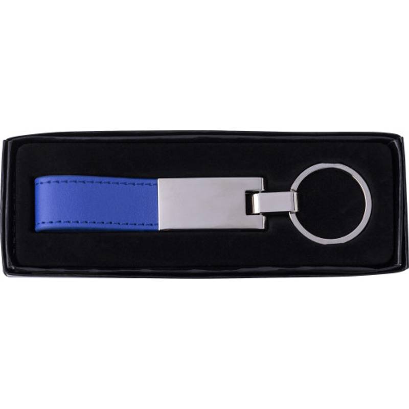 Oceľová kľúčenka s pútkom, čierna Oceľová kľúčenka s pútkom, čierna