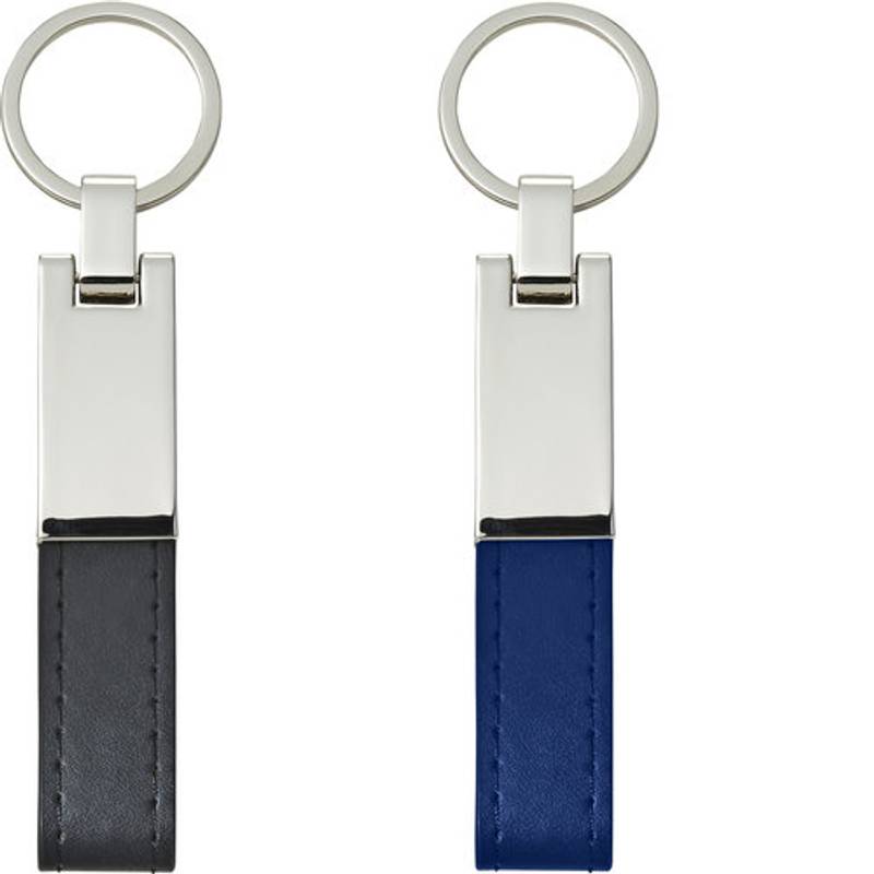 Oceľová kľúčenka s pútkom, čierna Oceľová kľúčenka s pútkom, čierna