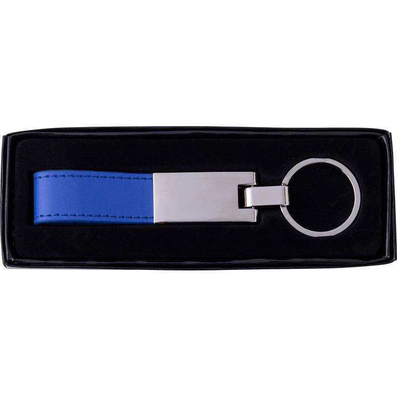 Oceľová kľúčenka s pútkom, čierna Oceľová kľúčenka s pútkom, čierna