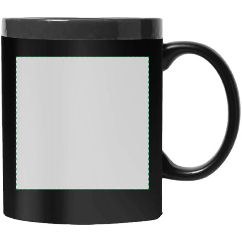 CARLIN keramický hrnek s plochou na kreslení, červená a černá CARLIN keramický hrnek s plochou na kreslení, červená a černá