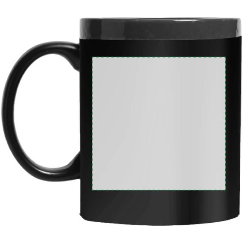 CARLIN keramický hrnek s plochou na kreslení, červená a černá CARLIN keramický hrnek s plochou na kreslení, červená a černá