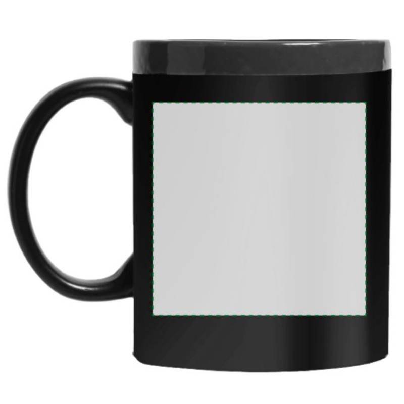 CARLIN keramický hrnek s plochou na kreslení, červená a černá CARLIN keramický hrnek s plochou na kreslení, červená a černá