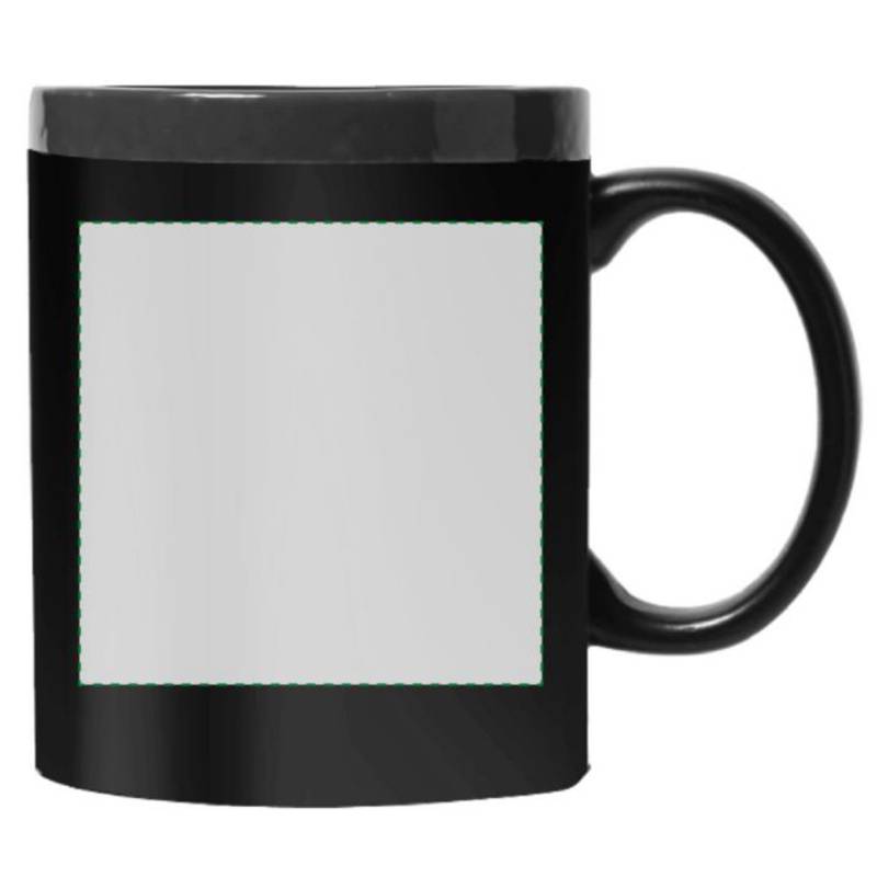 CARLIN keramický hrnek s plochou na kreslení, červená a černá CARLIN keramický hrnek s plochou na kreslení, červená a černá