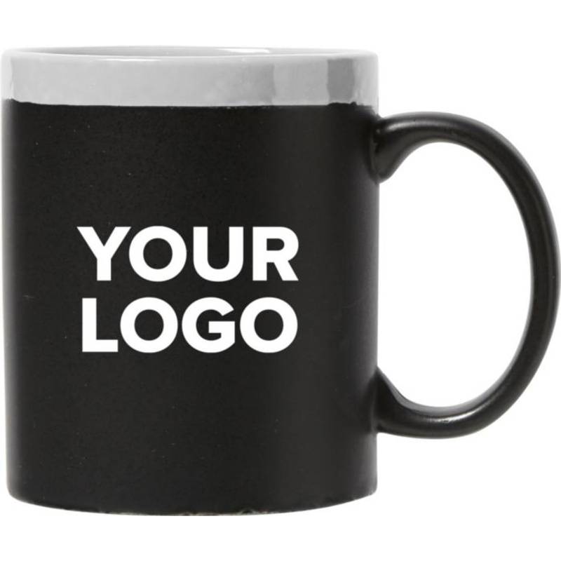 CARLIN keramický hrnek s plochou na kreslení, červená a černá CARLIN keramický hrnek s plochou na kreslení, červená a černá