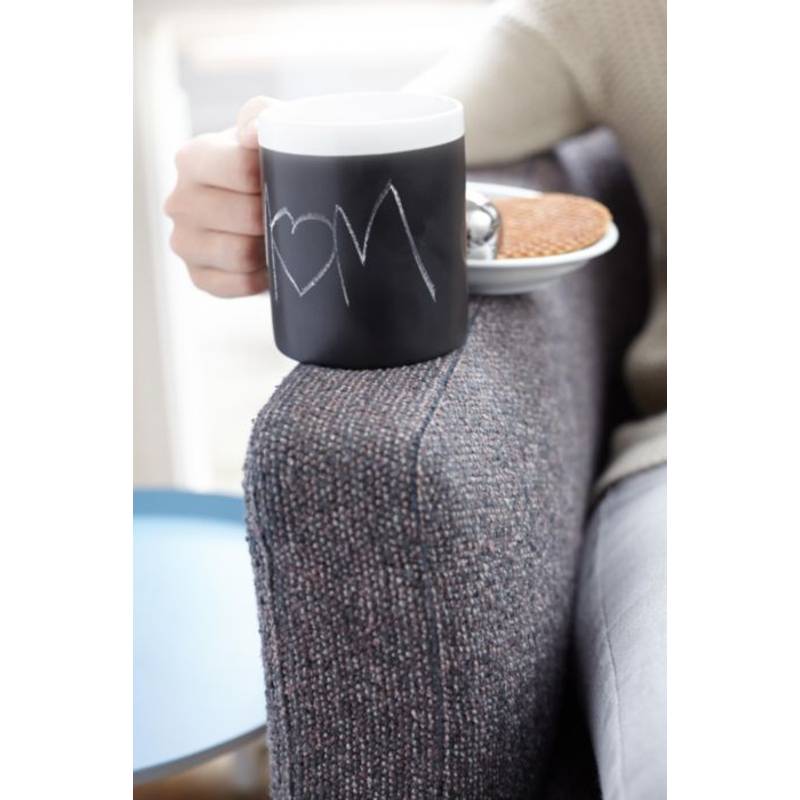 CARLIN keramický hrnek s plochou na kreslení, červená a černá CARLIN keramický hrnek s plochou na kreslení, červená a černá