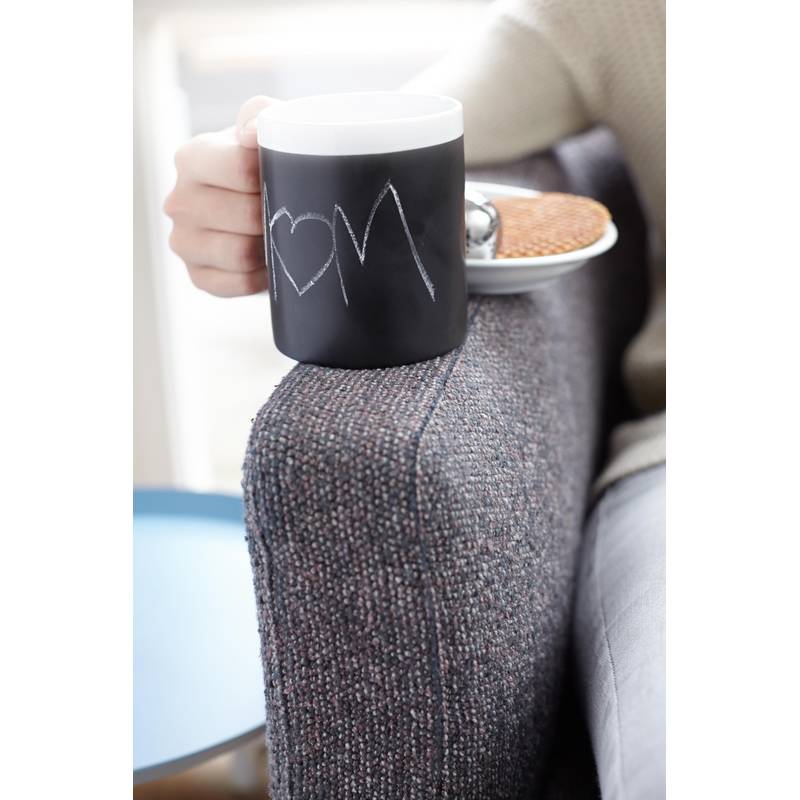 CARLIN keramický hrnek s plochou na kreslení, červená a černá CARLIN keramický hrnek s plochou na kreslení, červená a černá