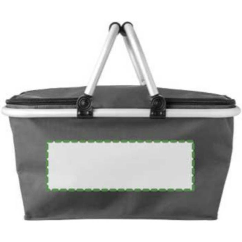 OXFORD BASKET skládací nákupní košík z materiálu typu Oxford, šedá OXFORD BASKET skládací nákupní košík z materiálu typu Oxford, šedá