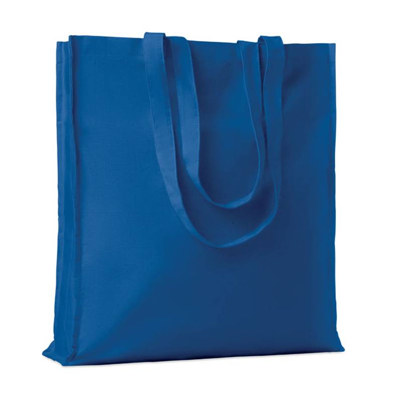 Bavlněná nákupní taška s dlouhými uchy, královská modrá Bavlněná nákupní taška s dlouhými uchy, královská modrá