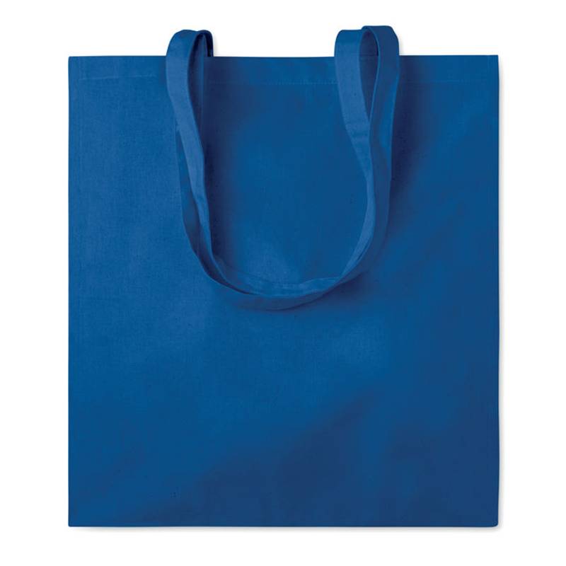 Bavlněná nákupní taška s dlouhými uchy, královská modrá Bavlněná nákupní taška s dlouhými uchy, královská modrá
