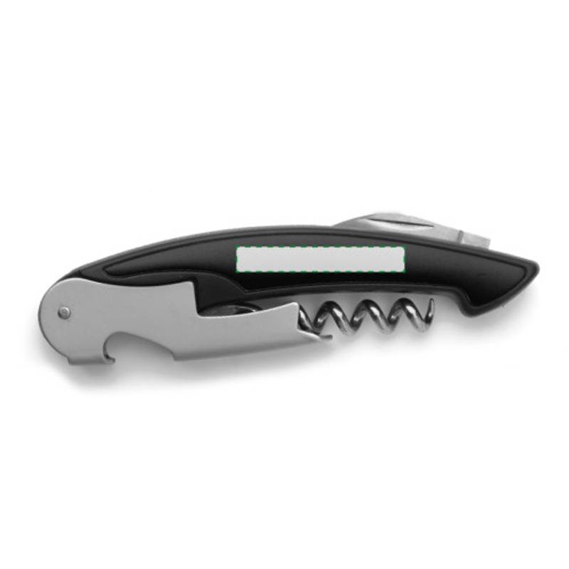 Číšnický nůž s vývrtkou na víno, černá Číšnický nůž s vývrtkou na víno, černá