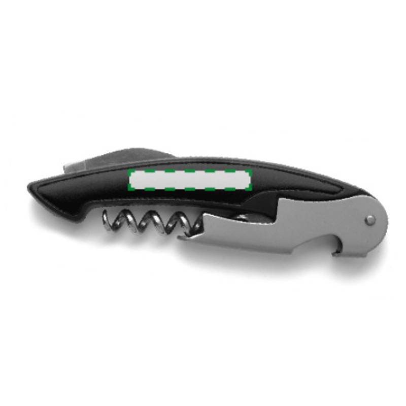 Číšnický nůž s vývrtkou na víno, černá Číšnický nůž s vývrtkou na víno, černá