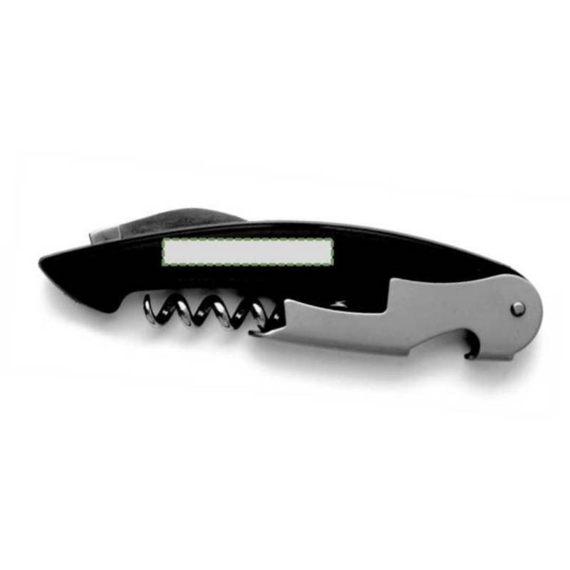 Číšnický nůž s vývrtkou na víno, černá Číšnický nůž s vývrtkou na víno, černá