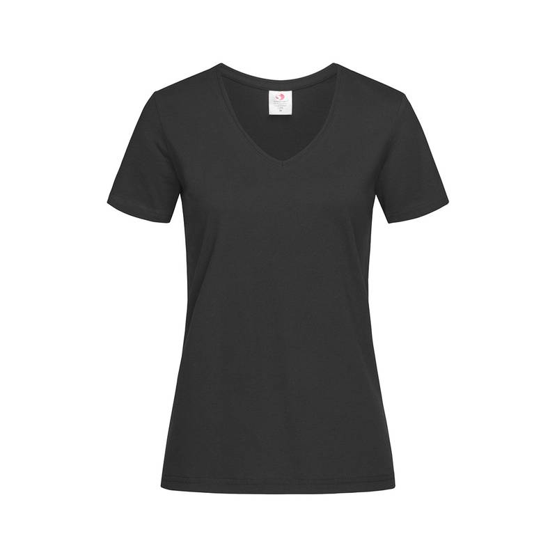 Classic-T V-neck Tričko dámske STEDMAN, biela, XS Classic-T V-neck Tričko dámske STEDMAN, biela, XS