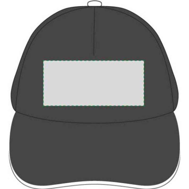 PROGRESA päťpanelová šiltovka, čierna PROGRESA päťpanelová šiltovka, čierna