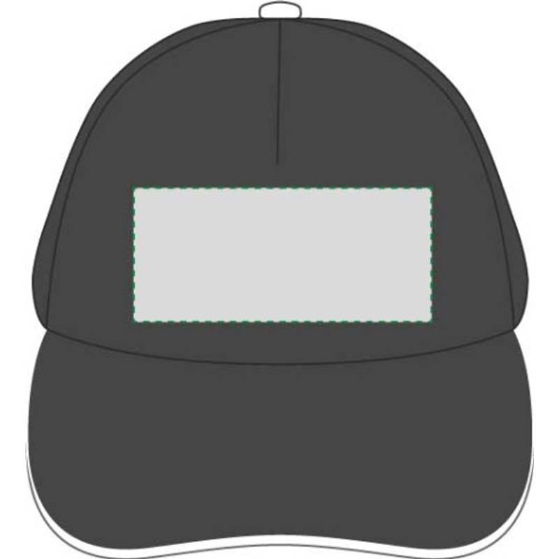 PROGRESA päťpanelová šiltovka, čierna PROGRESA päťpanelová šiltovka, čierna