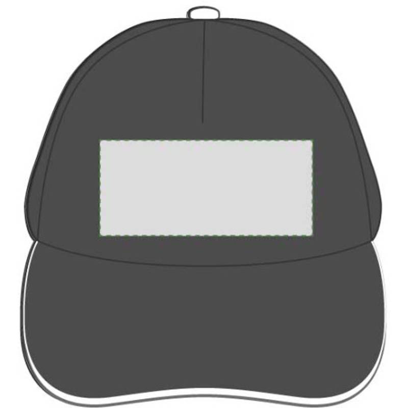 PROGRESA päťpanelová šiltovka, čierna PROGRESA päťpanelová šiltovka, čierna