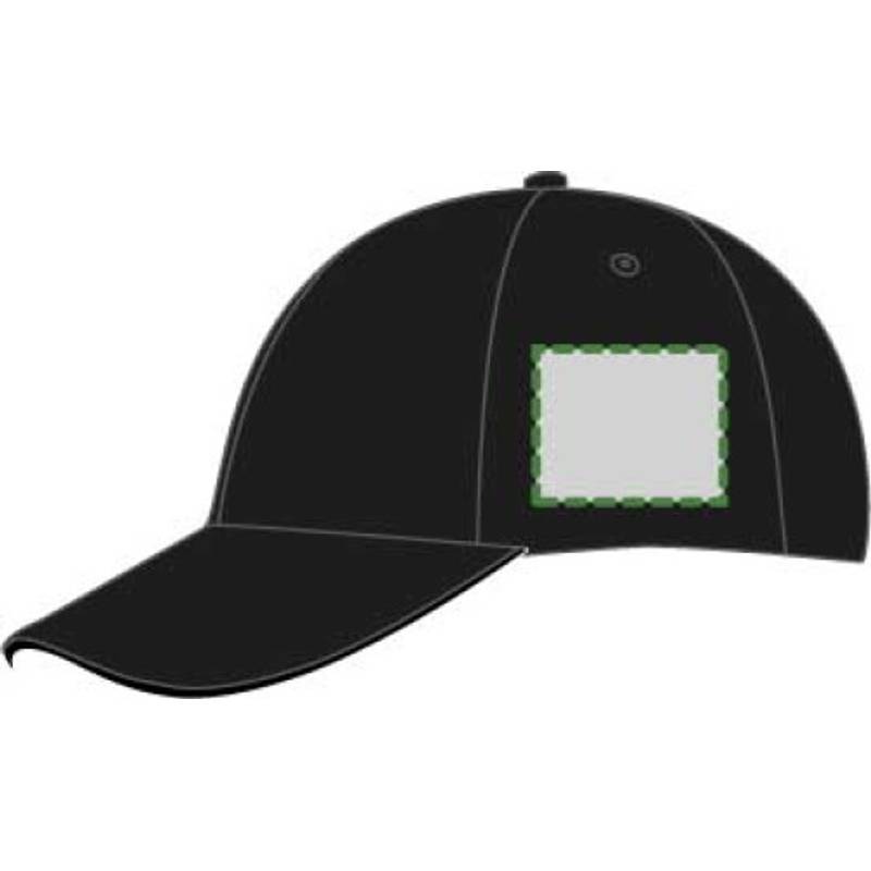 Päťpanelová šiltovka, čierna Päťpanelová šiltovka, čierna